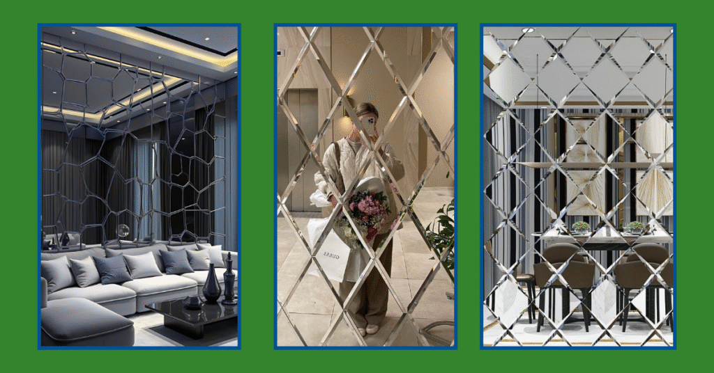 Cut glass design for living room