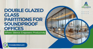 Glass partitions for soundproof offices