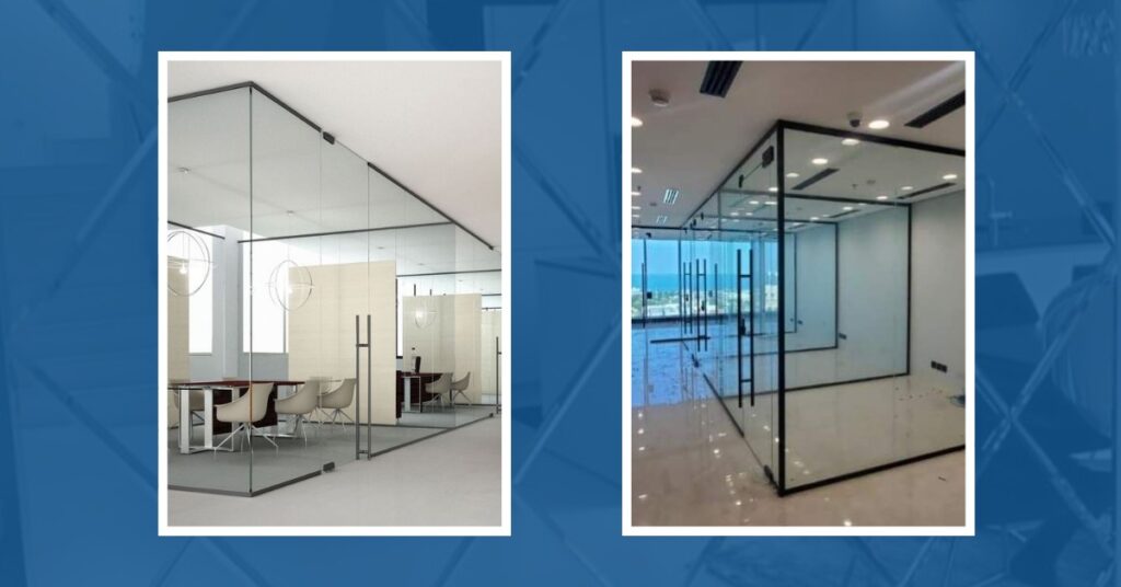 Dust-free office partitions