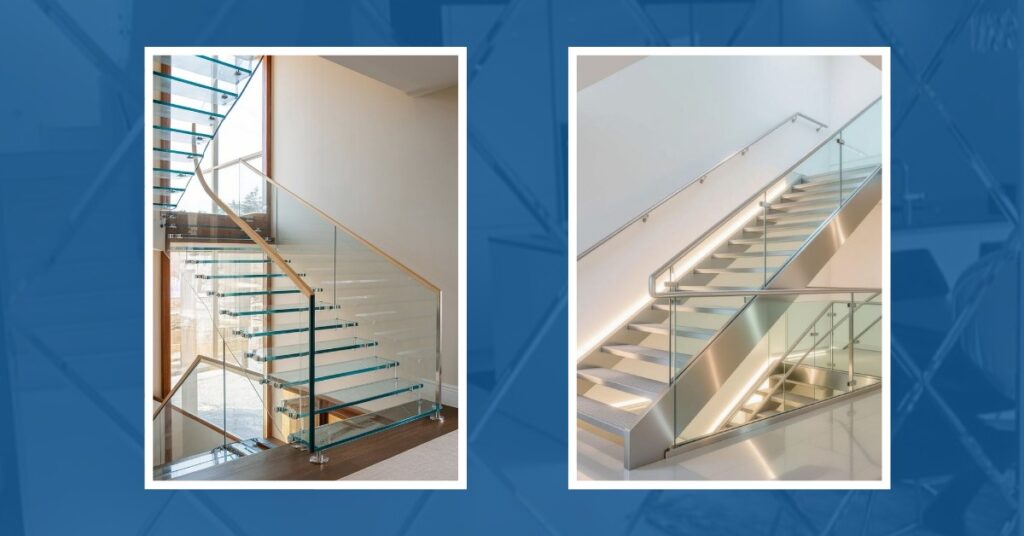 glass stair railing