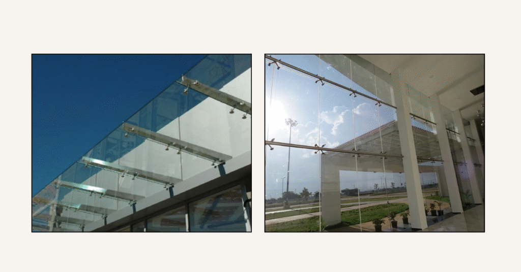 Spider glass fittings