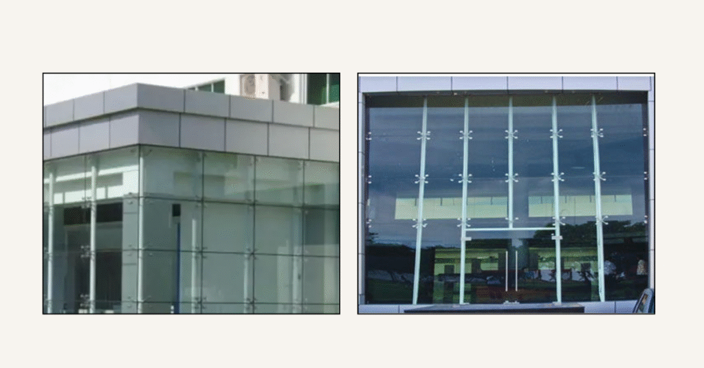 Spider glazing system