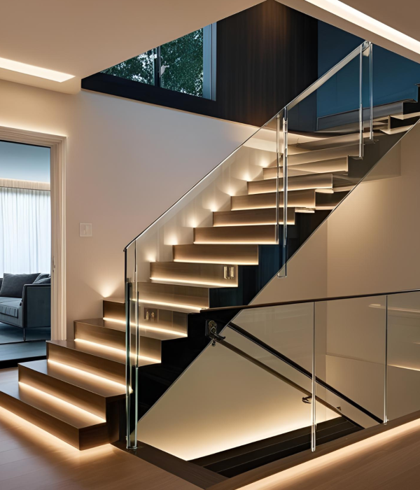Tempered Glass Stair Railing